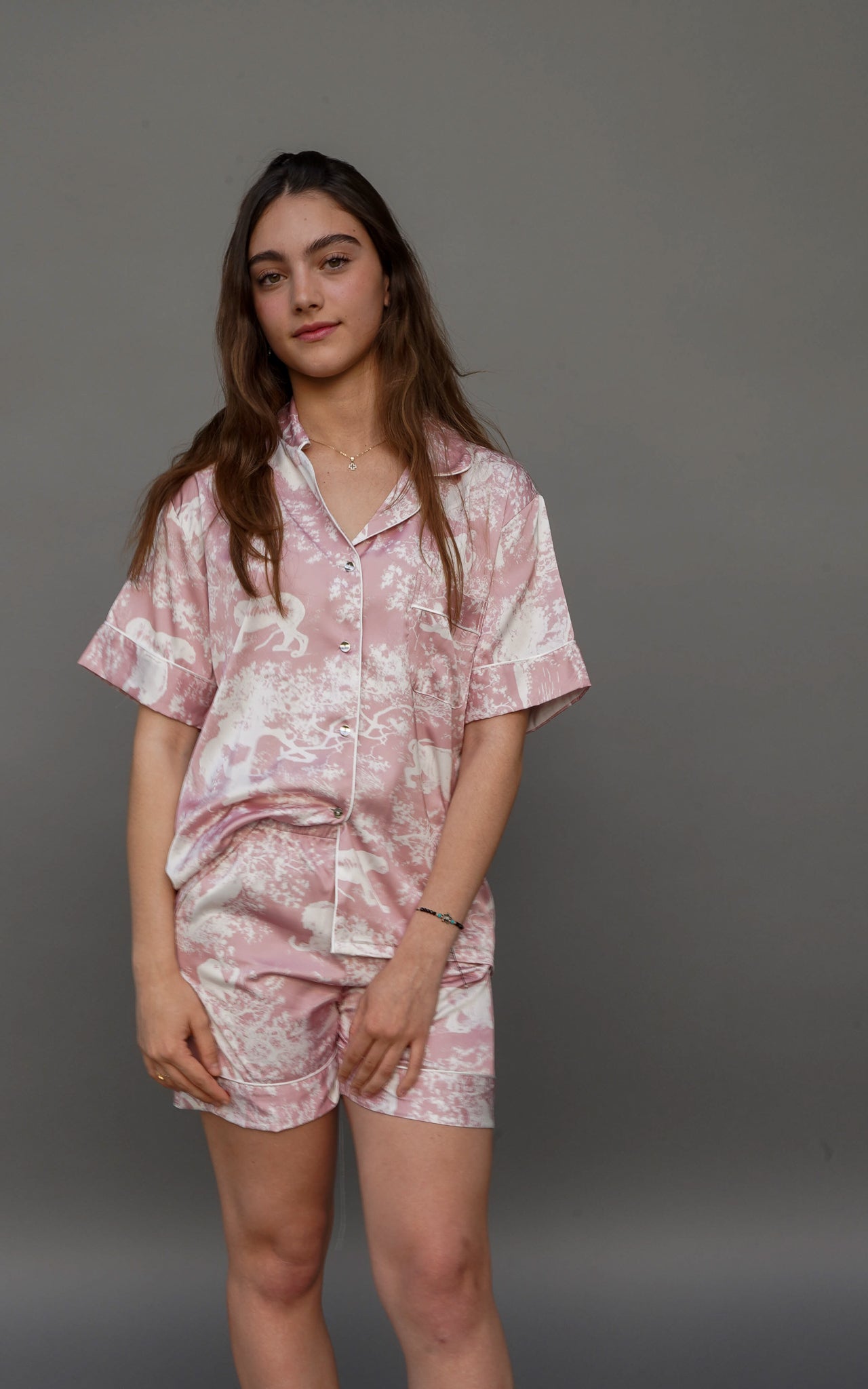 Pink Toile by Jouy Short de