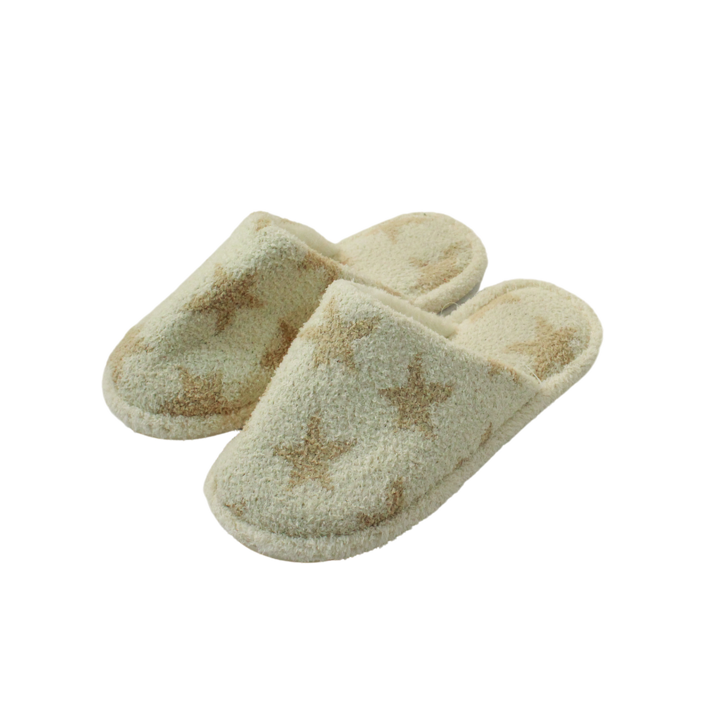 Slippers-Stars Ivory