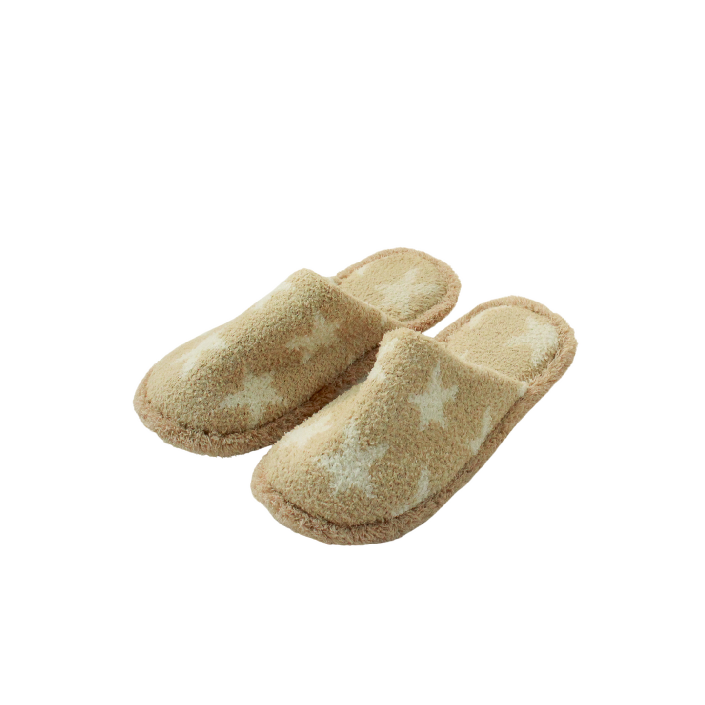 Slippers-Stars Beige