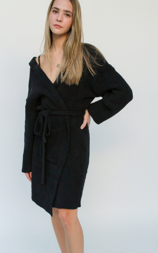 Sherpa Coat-Black