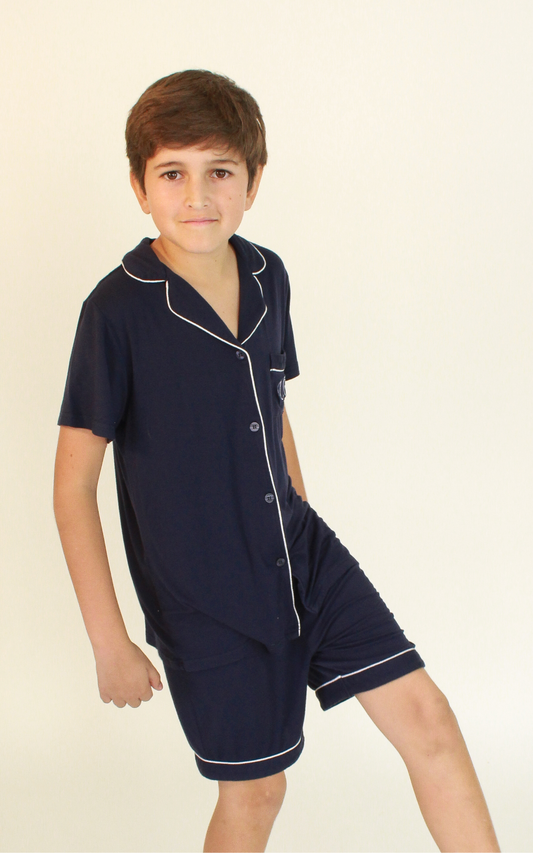 Pijama Short- Navy Niños