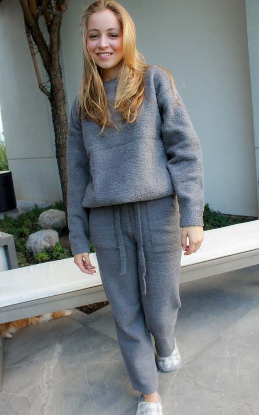 Loungewear Sherpa-Gray