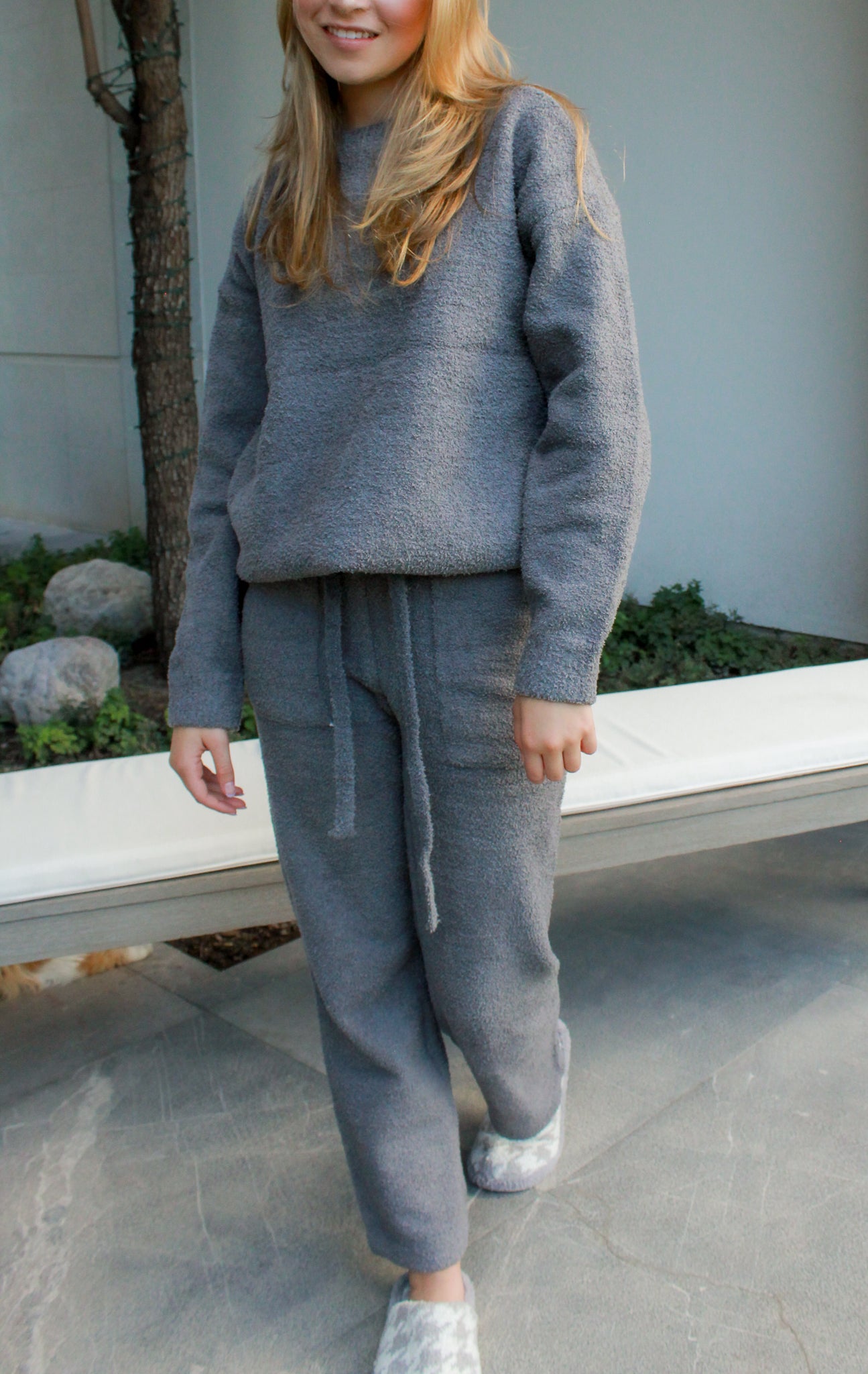 Loungewear Sherpa-Gray